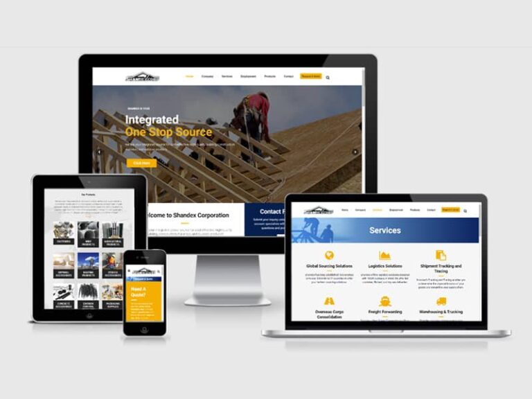 import business website design