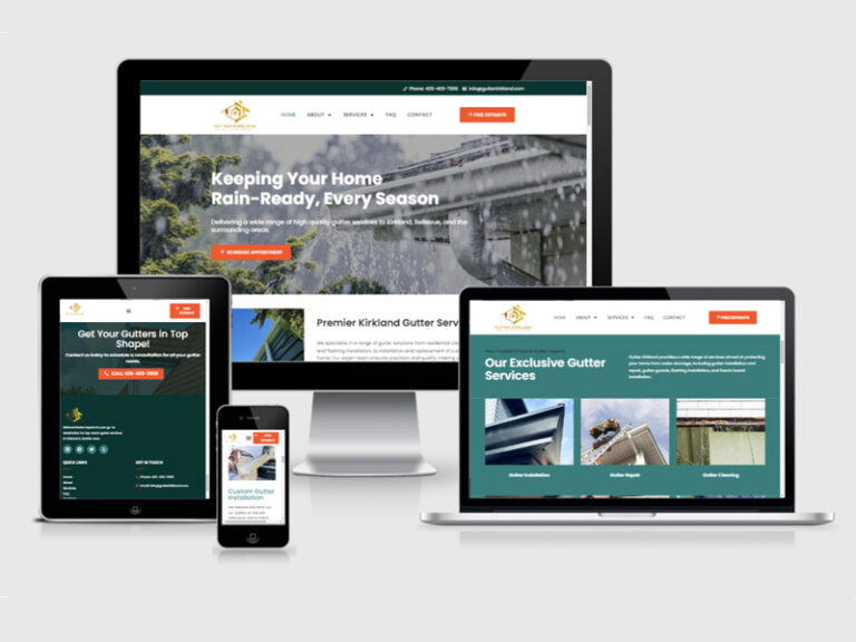 gutters website design