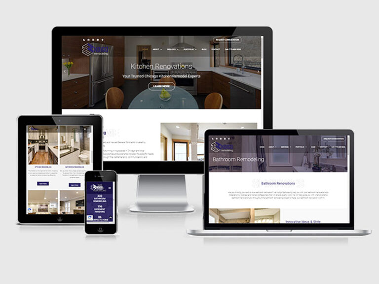 home renovation services website design