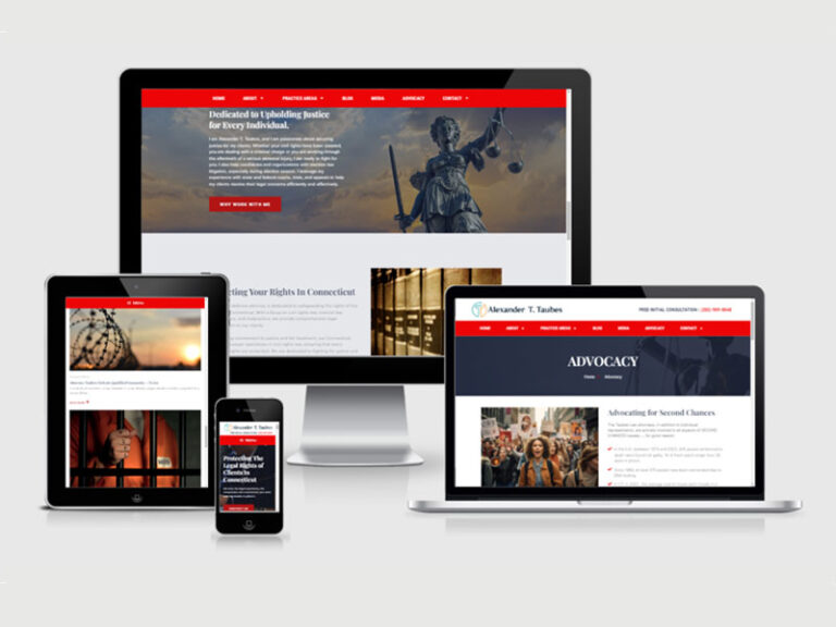 Taubes Law Legal Website Design