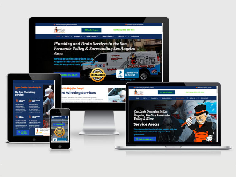 plumbing website redesign