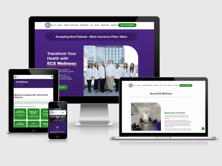 wellness clinic web design