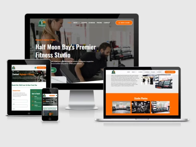 Fitness website design