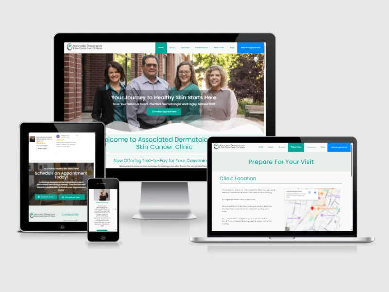 Dermatology Clinic Web Design
