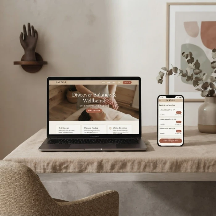 Website design for healers and energy practitioners